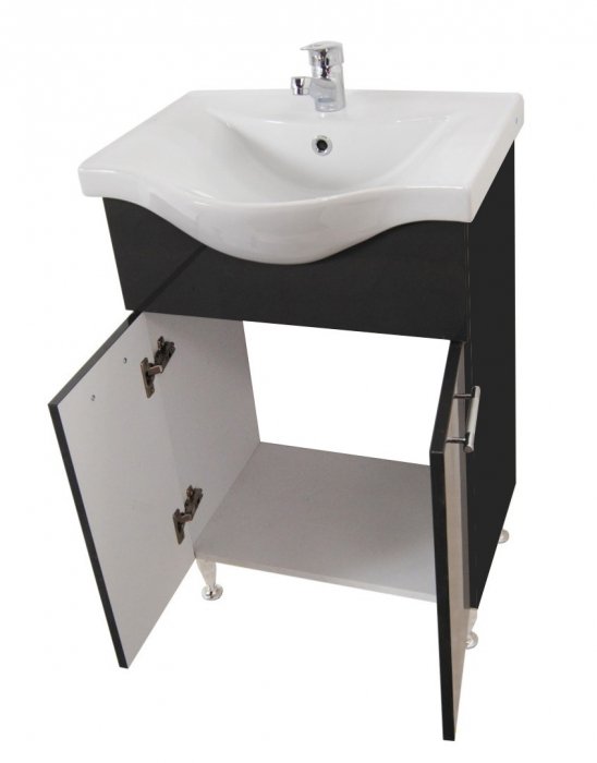 Set Baza front MDF si Lavoar seria 153, 60 cm, antracit [2]