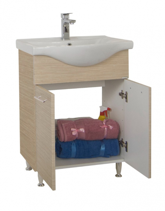Set Baza front MDF si Lavoar seria 153, 60 cm, fag [2]
