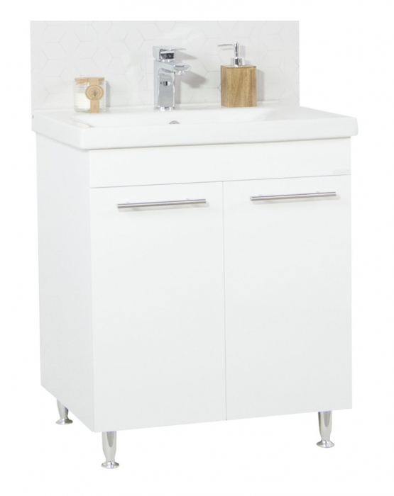 Set Baza front MDF si Lavoar seria 754, 70 cm, alb [1]