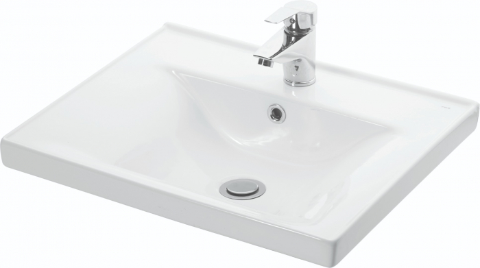 Set Baza front MDF si Lavoar seria 786, cu sertare, 65 cm, alb [5]