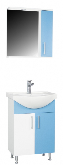 Set Baza si Lavoar seria 001, eco, 55 cm, bleu [3]