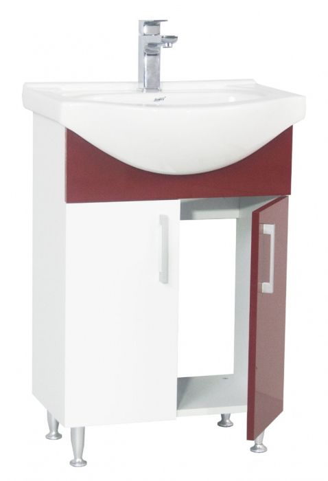 Set Baza si Lavoar seria 001, eco, 60 cm, bordo [2]