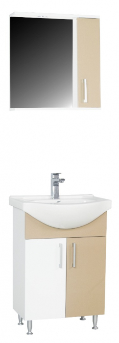 Set Baza si Lavoar seria 001, eco, 55 cm, cappuccino [3]