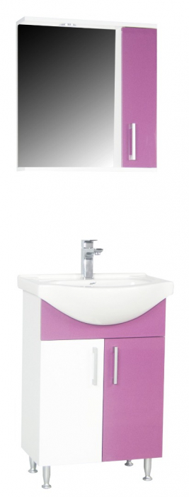 Set Baza si Lavoar seria 001, eco, 60 cm, violet [4]