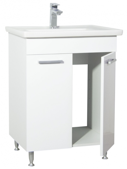 Set Baza si Lavoar seria 067, 60 cm, alb [2]