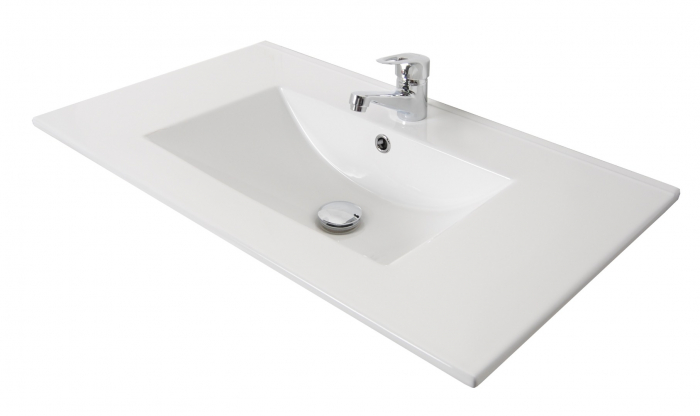 Set Baza si Lavoar seria 058, 70 cm, alb [4]