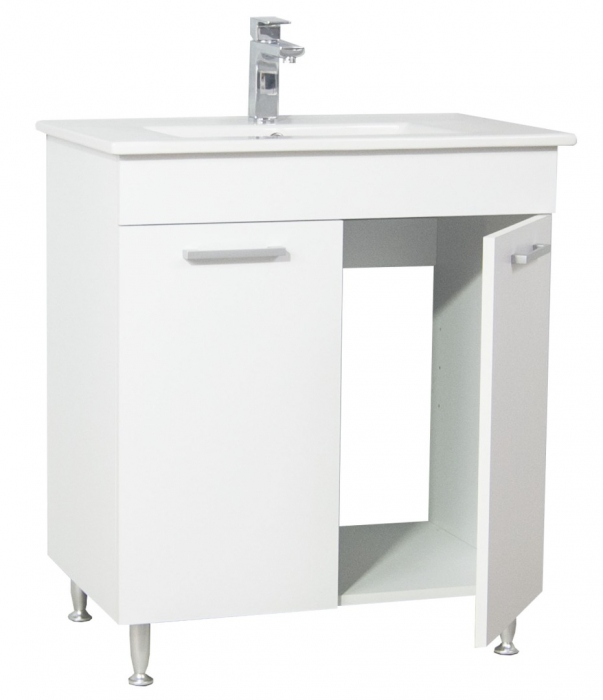 Set Baza si Lavoar seria 067, 70 cm, alb [2]