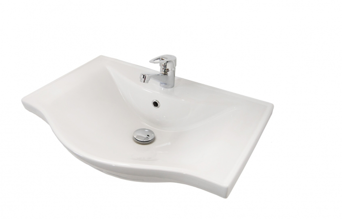 Set Baza si Lavoar seria 105, 45 cm, alb [2]