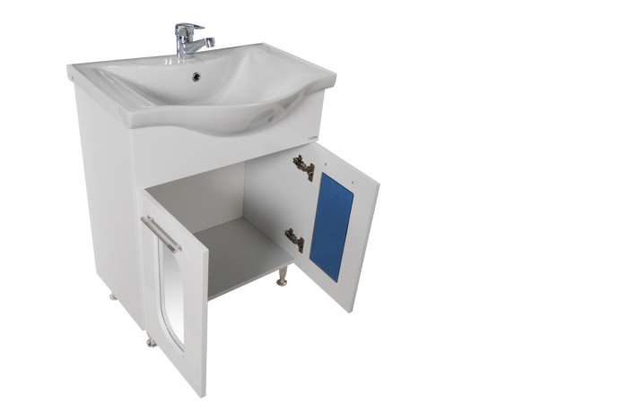 Set Baza front MDF si Lavoar seria 110, 65 cm, alb [2]