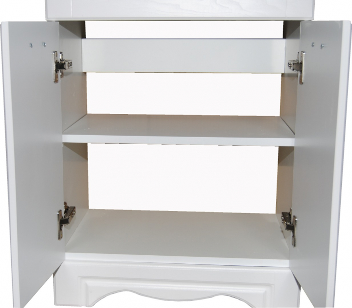 Set Baza front MDF si Lavoar seria 172, 55 cm, alb rustic [3]