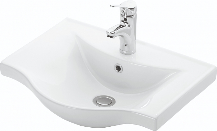 Set Baza front MDF si Lavoar seria 153, 60 cm, bleu [3]