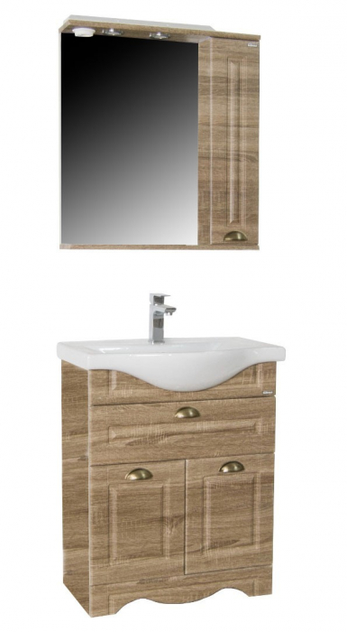 Set Baza front MDF si Lavoar seria 172, 65 cm, sonoma [3]