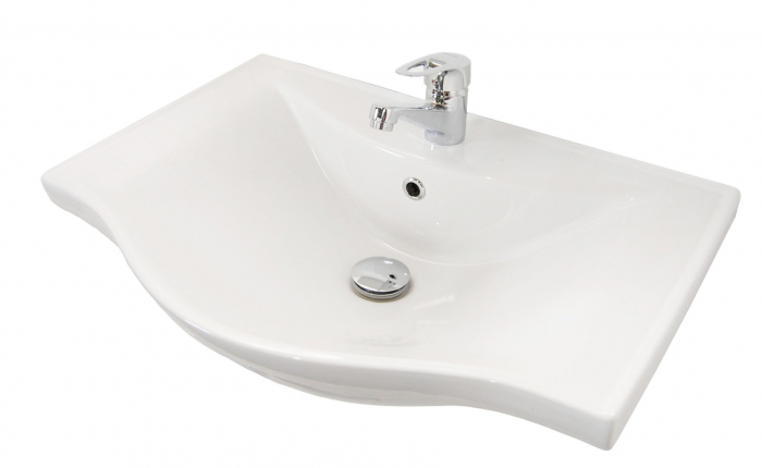 Set Baza front MDF si Lavoar seria 178, 65 cm, alb [5]