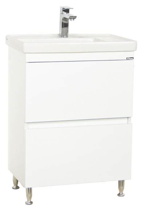 Set Baza front MDF si Lavoar seria 286, cu sertare, 60 cm, alb [1]