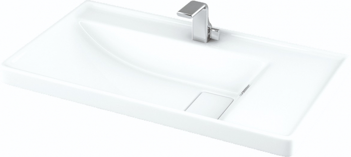 Set Baza front MDF si Lavoar seria 270, cos de rufe, 80 cm, alb [3]