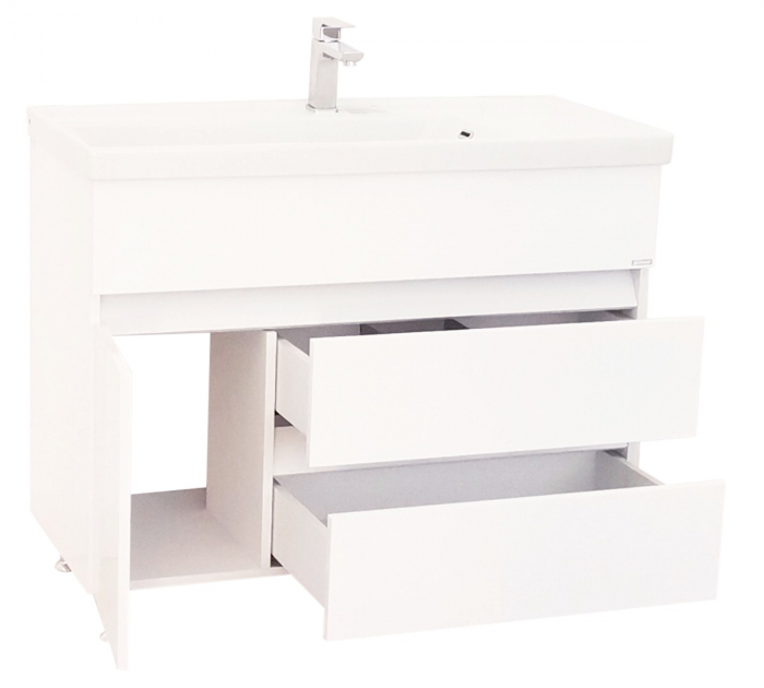 Set Baza front MDF si Lavoar seria 288, 100 cm, alb [2]