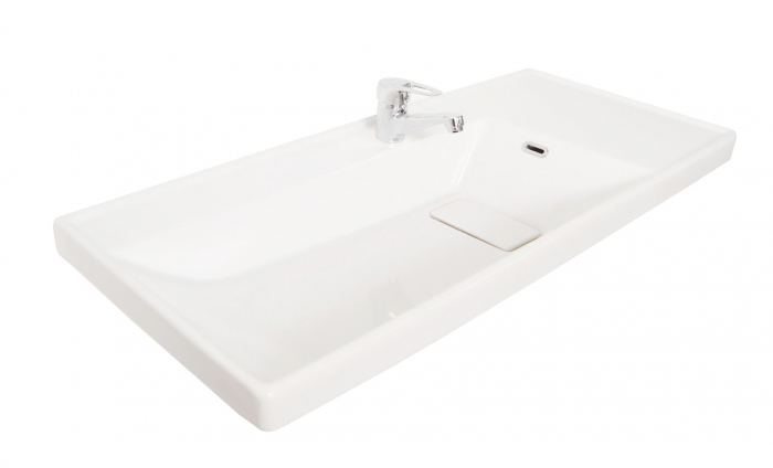 Set Baza front MDF si Lavoar seria 288, 100 cm, alb [6]