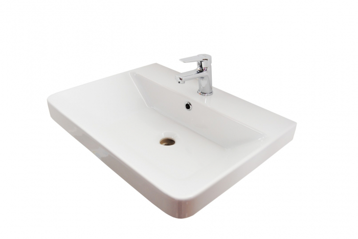 Set Baza front MDF si Lavoar seria 501, cu sertare, 60 cm, alb [6]