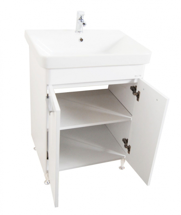 Set Baza front MDF si Lavoar seria 501, 60 cm, alb [3]