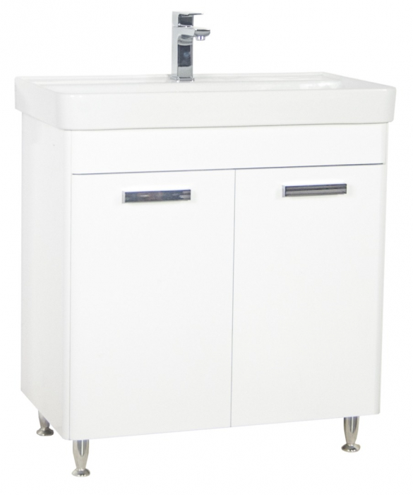 Set Baza front MDF si Lavoar seria 501, 80 cm, alb [1]