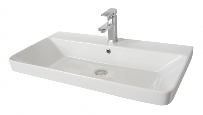 Set Baza front MDF si Lavoar seria 502, 80 cm, alb [4]