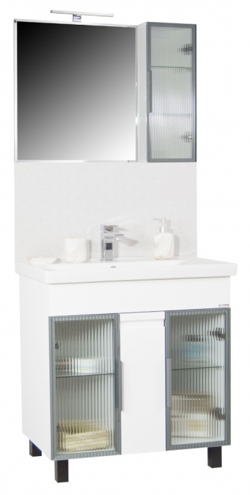 Set Baza si Lavoar, seria 758, 80 cm, alb [3]