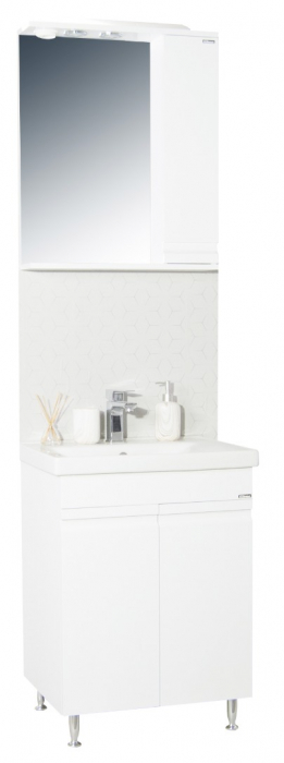 Set Baza front MDF si Lavoar seria 786, 60 cm, alb [3]