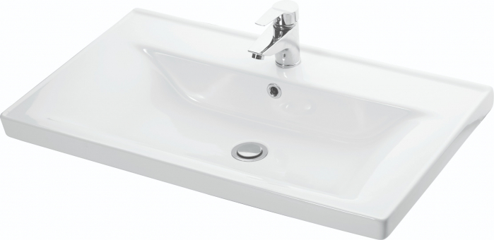 Set Baza front MDF si Lavoar seria 754, 80 cm, alb [4]