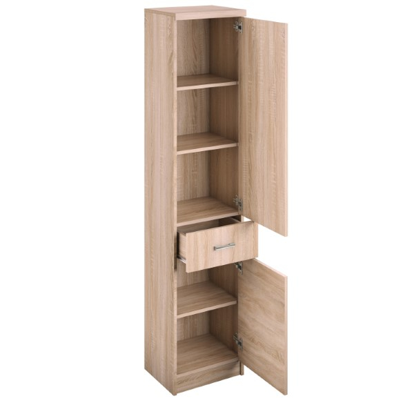 Biblioteca TOP MIX, 2 usi, 1 sertar, stejar sonoma, 40x33x183 cm [3]