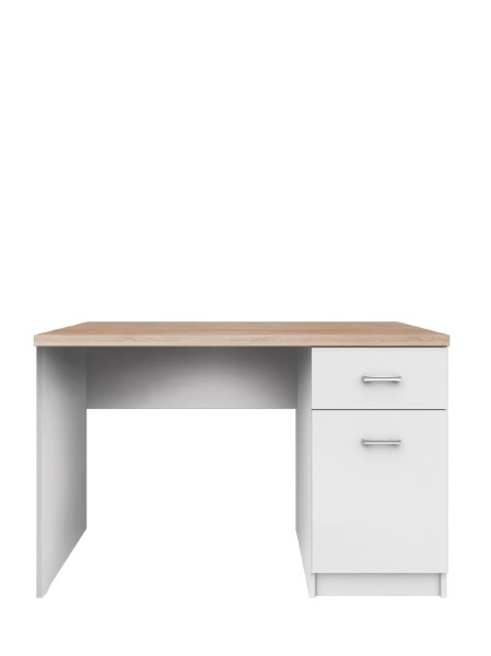 Birou TOP MIX, 1 usa, 1 sertar, alb, 120x55x77 cm