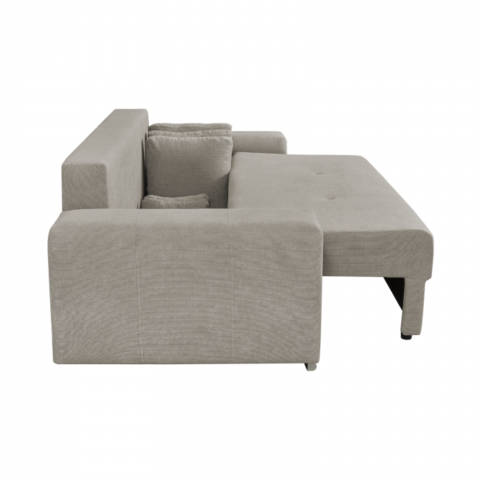 Canapea AMALIA II extensibila, 3 locuri, cu arcuri si lada depozitare, 252x105x78 cm - ExpoMob [5]
