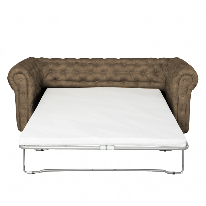 Canapea CHESTERFIELD extensibila, 3 locuri, cu arcuri si lada depozitare, 205x90x80 cm - ExpoMob [5]