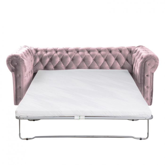 Canapea CHESTERFIELD extensibila, 3 locuri, cu arcuri si lada depozitare, 205x90x80 cm - ExpoMob [3]