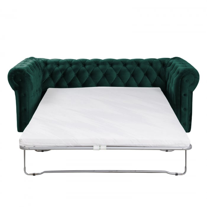 Canapea CHESTERFIELD extensibila, 3 locuri, cu arcuri si lada depozitare, 205x90x80 cm - ExpoMob [3]