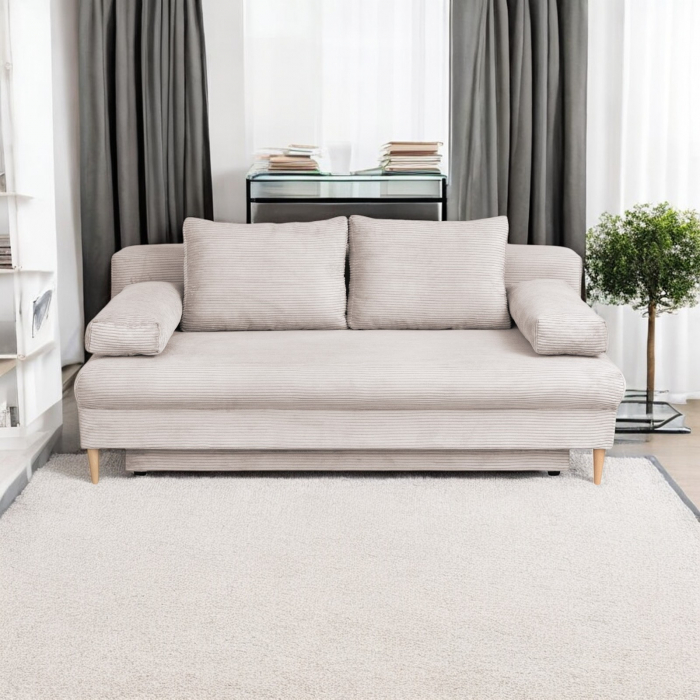 Canapea MILANO ONE extensibila, 3 locuri, cu arcuri si lada depozitare, 200x95x95 cm [7]