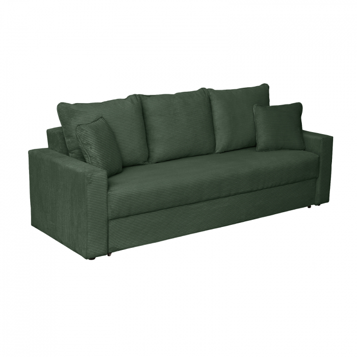 Canapea NICO II LUX extensibila, 3 locuri, cu arcuri si lada depozitare, 220x85x75 cm - ExpoMob [2]