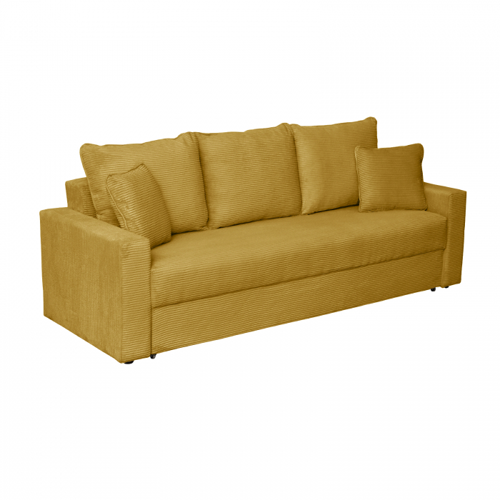 Canapea NICO II LUX extensibila, 3 locuri, cu arcuri si lada depozitare, 220x85x75 cm - ExpoMob [2]
