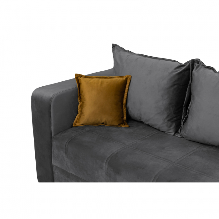 Canapea ROYAL M extensibila, 3 locuri, cu arcuri si lada depozitare, 230x105x80 cm - ExpoMob [6]