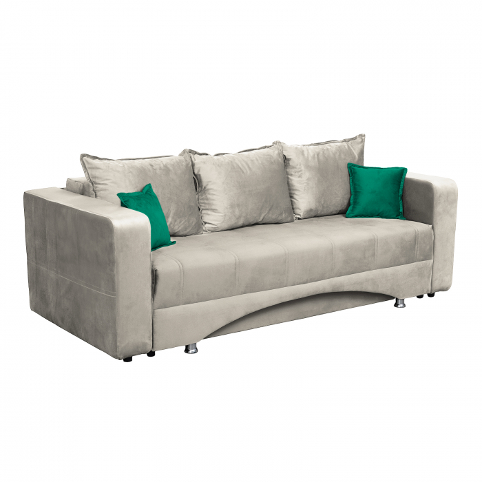 Canapea ROYAL M extensibila, 3 locuri, cu arcuri si lada depozitare, 230x105x80 cm - ExpoMob [2]