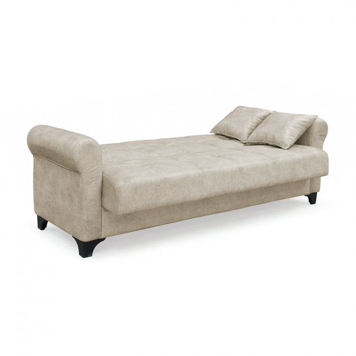 Canapea SALLY extensibila, 3 locuri, cu arcuri si lada depozitare, 215x80x83 cm - ExpoMob [4]