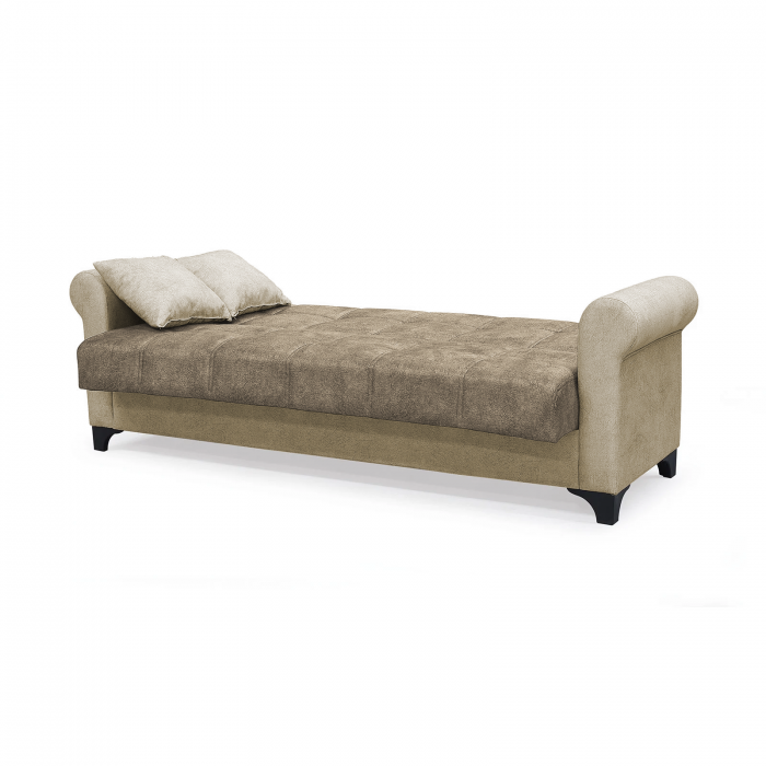 Canapea SALLY extensibila, 3 locuri, cu arcuri si lada depozitare, 215x80x83 cm - ExpoMob [4]