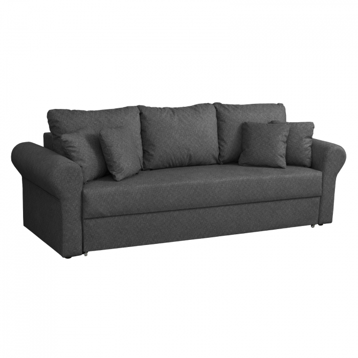 Canapea SARA II extensibila, 3 locuri, cu lada depozitare, 235x90x75 cm - ExpoMob [2]