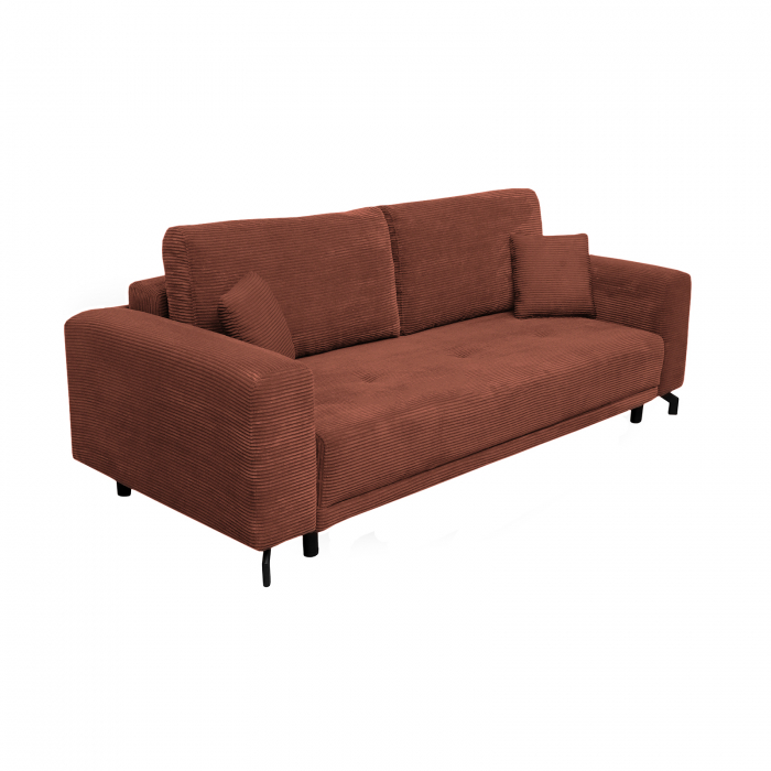 Canapea VEGA extensibila, 3 locuri, cu arcuri si lada depozitare, 237x110x73 cm - ExpoMob [2]