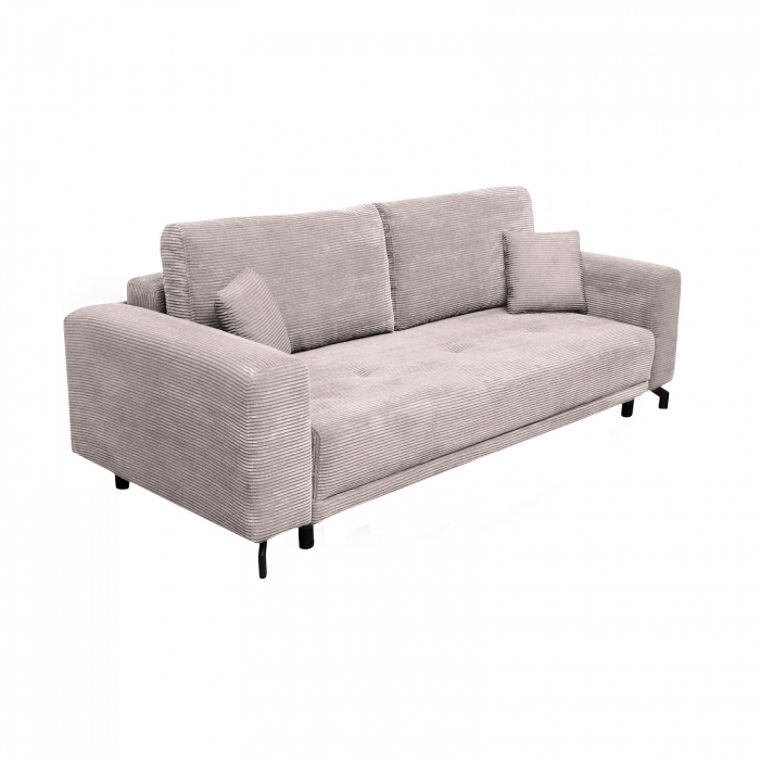 Canapea VEGA extensibila, 3 locuri, cu arcuri si lada depozitare, 237x110x73 cm - ExpoMob [2]