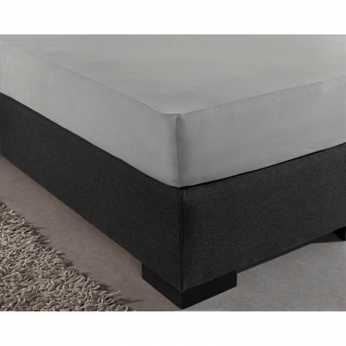 Cearsaf de pat dublu cu elastic Enkel, 140 x 200, gri - ExpoMob [5]