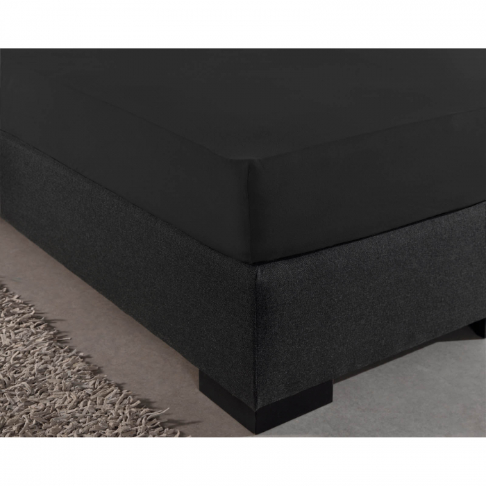 Cearsaf de pat dublu cu elastic Enkel, 140 x 200, negru - ExpoMob [5]