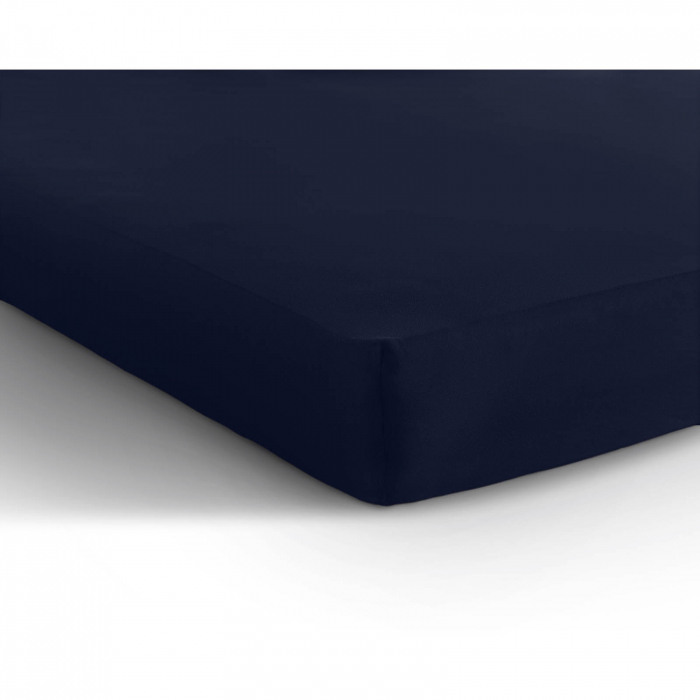 Cearsaf de pat dublu cu elastic Enkel, 160/180 x 200 cm, indigo - ExpoMob [7]