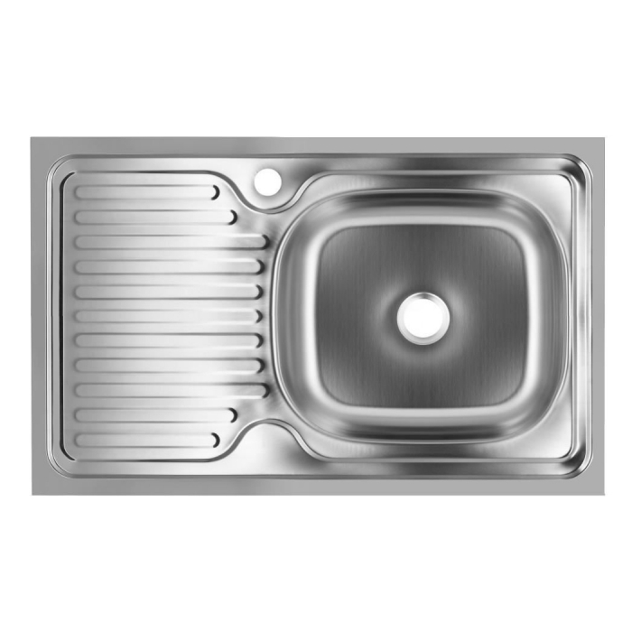 Chiuveta Freddo SN9002D, pentru blat, finisaj anticalcar, cuva dreapta, 76x43.5 cm, inox