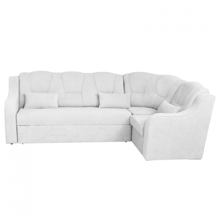 Coltar C3M extensibil, cu lada depozitare, colt interschimbabil, gri deschis, 270x165x100 cm