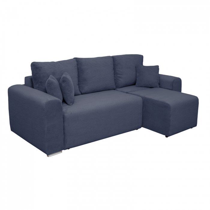 Coltar/Canapea BEGA extensibil, cu arcuri si lada depozitare, colt interschimbabil, 240x153x80 cm - ExpoMob [2]